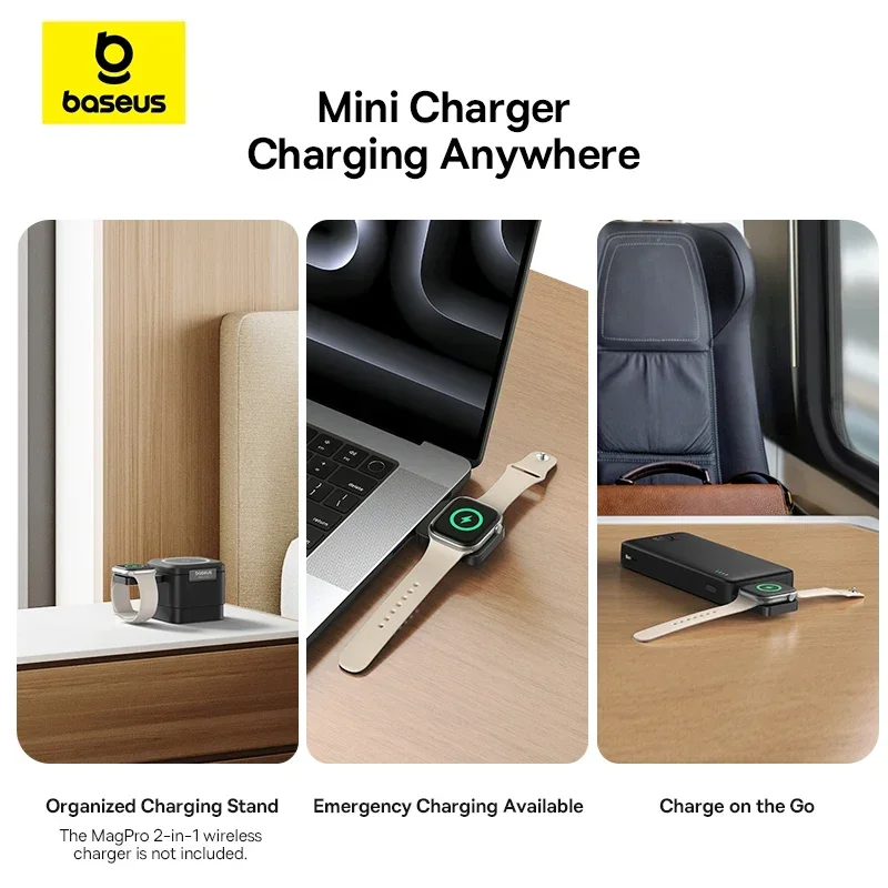 Baseus MagPro Magnetic Wireless Charger for E Watch 2.5W P10264106123 00 5