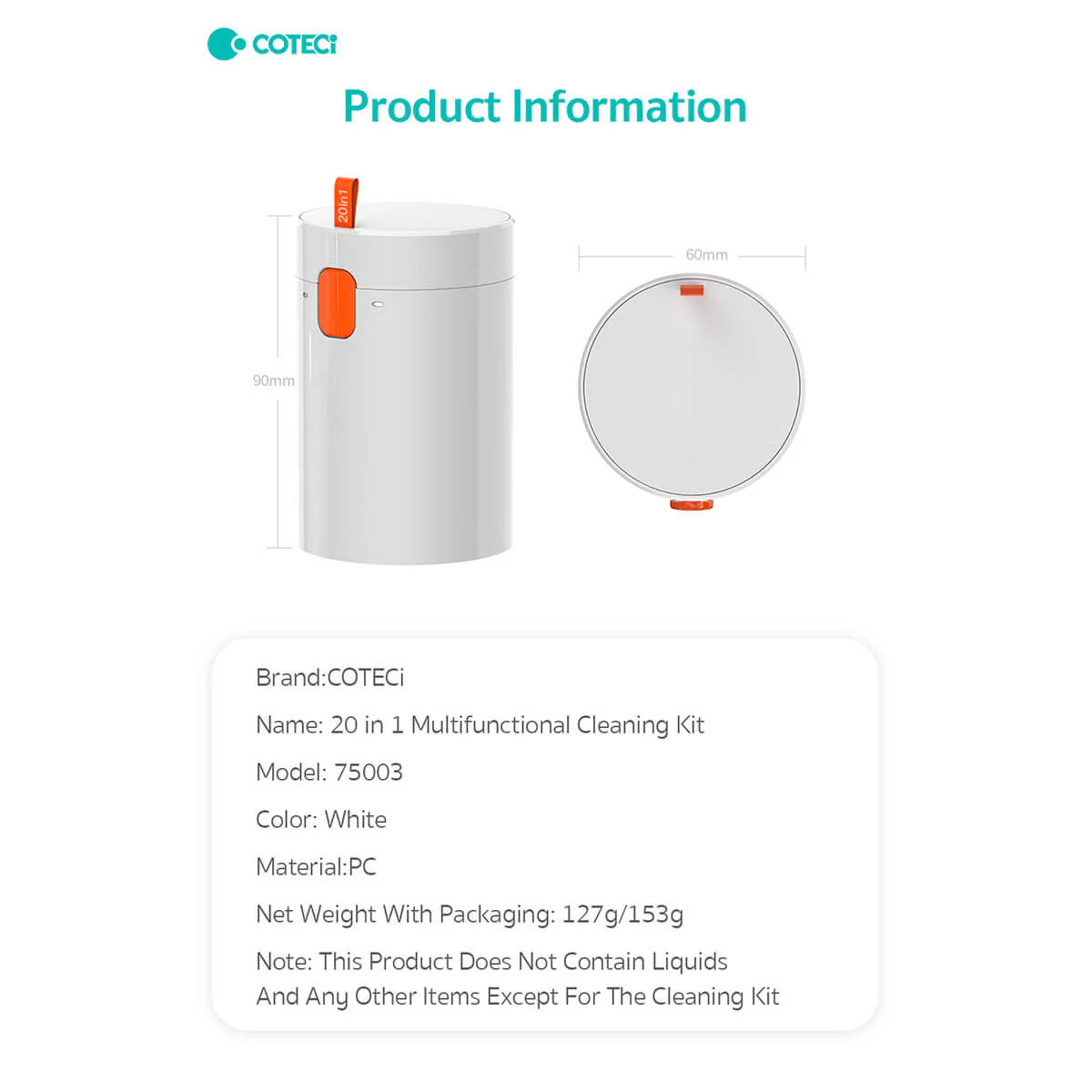 COTECi 20 in 1 Multifunctional Electronic Cleaning Kit 75003 Extreme Gadgets 1
