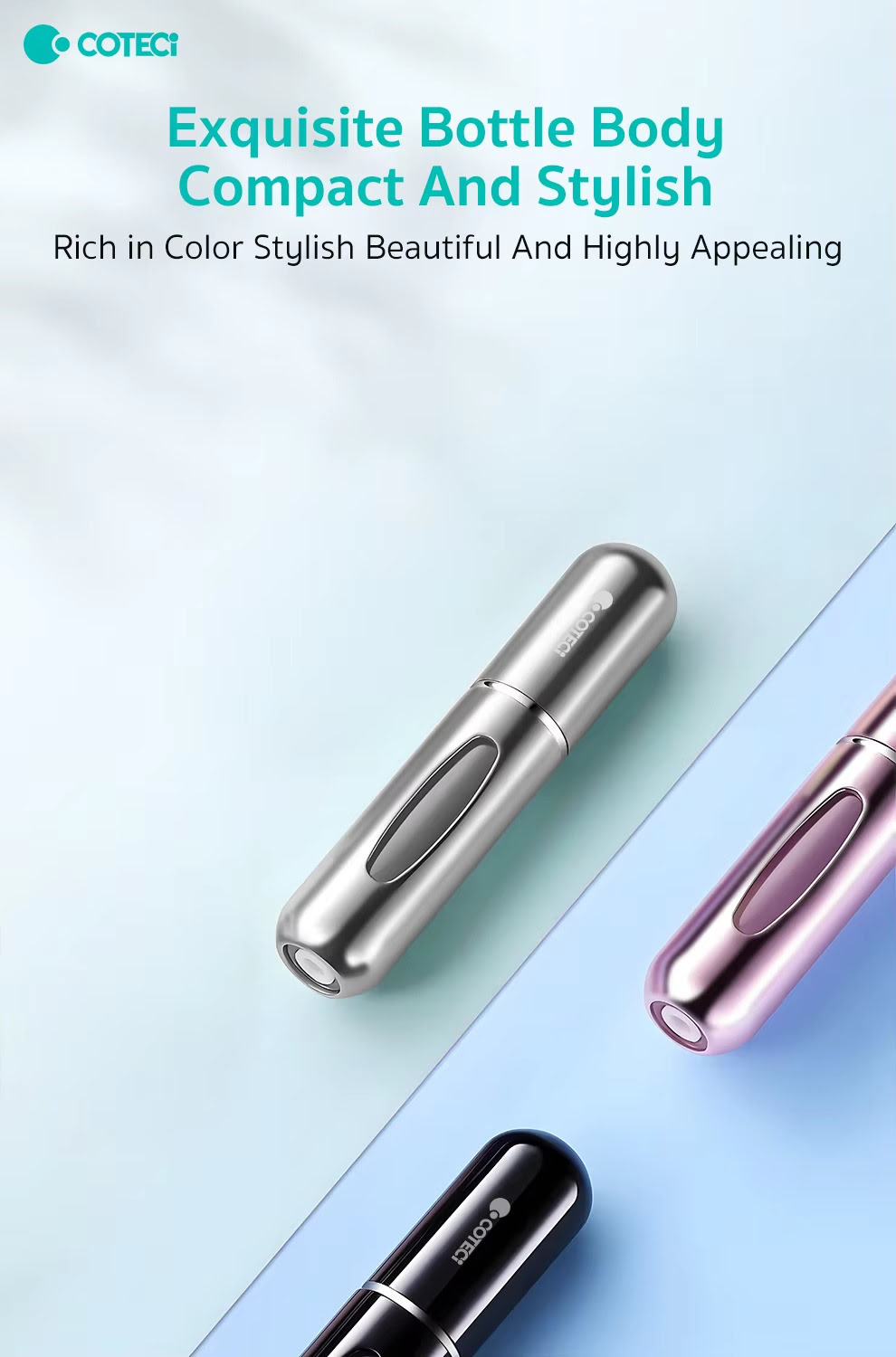 COTECi TR 034 Mini 5ml Refillable Aluminum Perfume Atomizer Bottle 2