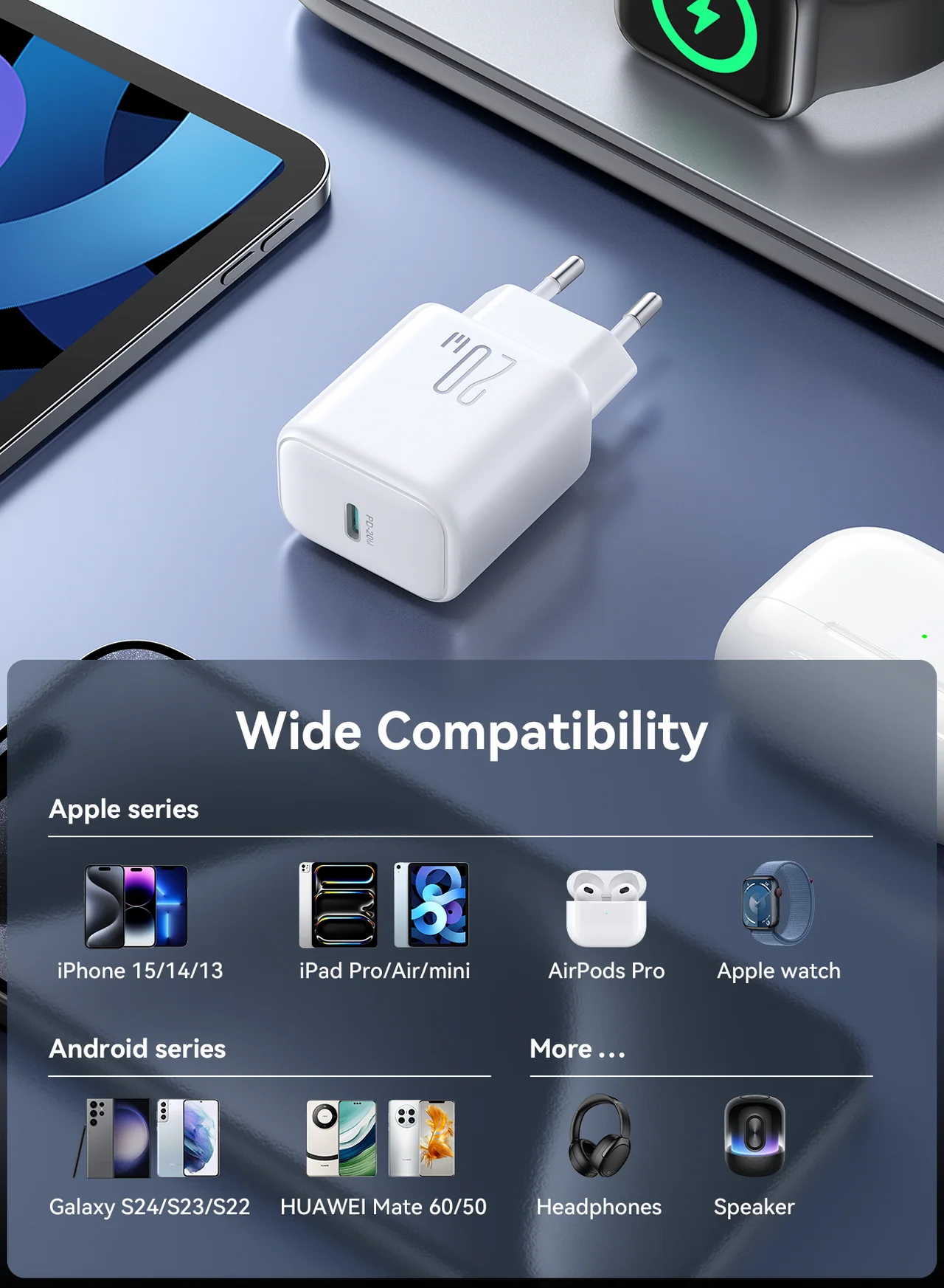 JOYROOM JR-TCF20EU 20W PD Adapter EU