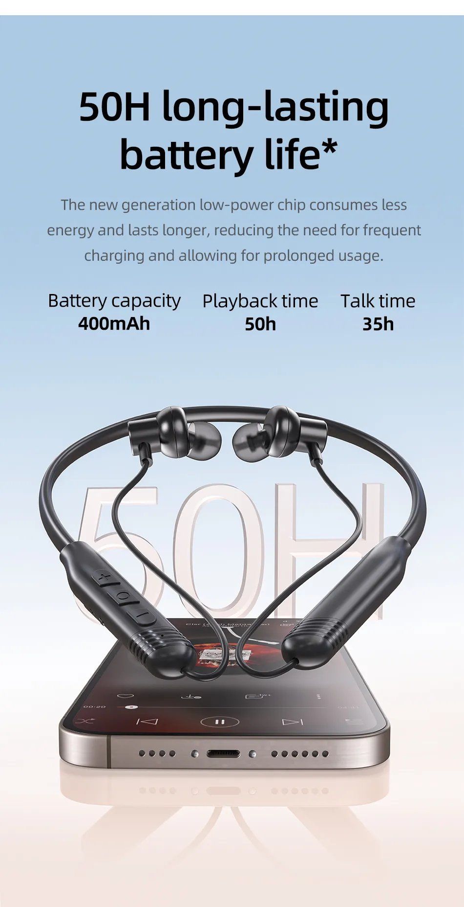 Awei G83BL Sports Neckband Earphone 3