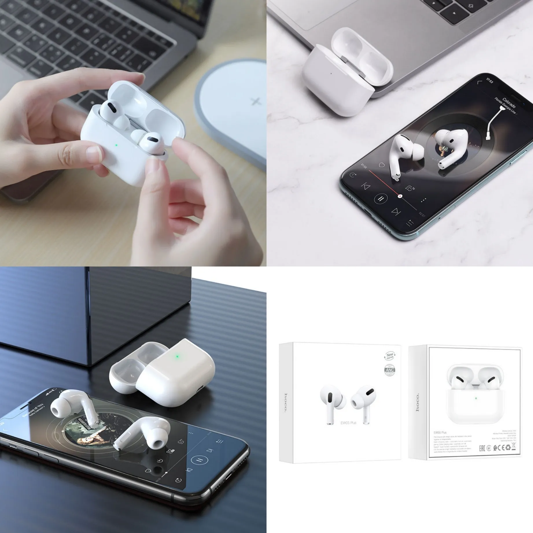 HOCO EW05 Plus ANC TWS Earbuds 1