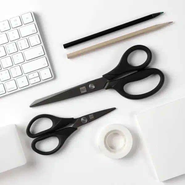 Xiaomi Huohou Titanium-plated 2Pc Non-slip Black Sharp Scissors Sets