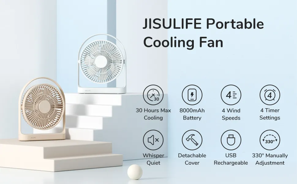 jisulife fa27 portable multi functional family cooling fan 8