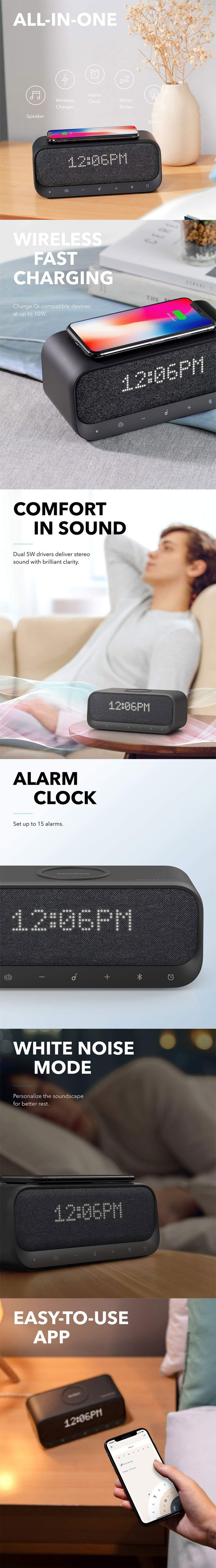 Anker Soundcore Wakey Bluetooth Speaker with Qi Wireless Charger 1 1 5