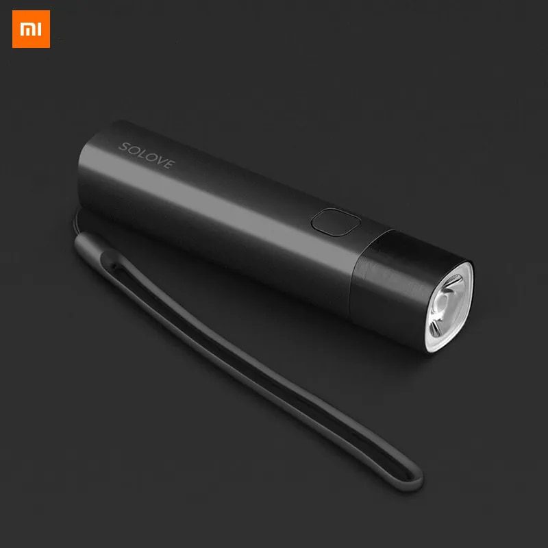 Original XiaoMi SOLOVE Flashlight X3 USB Rechargeable Brightness EDC Flashlight 3000mAh Power Bank Mini LED Torch.jpg