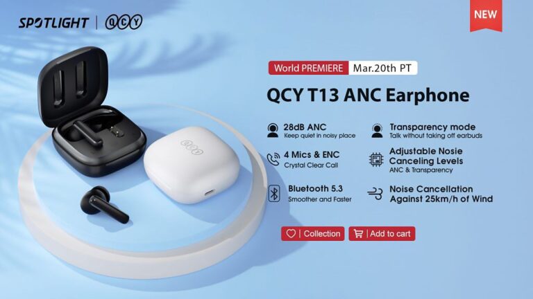 QCY T13 ANC TWS Earbud Price in Bangladesh