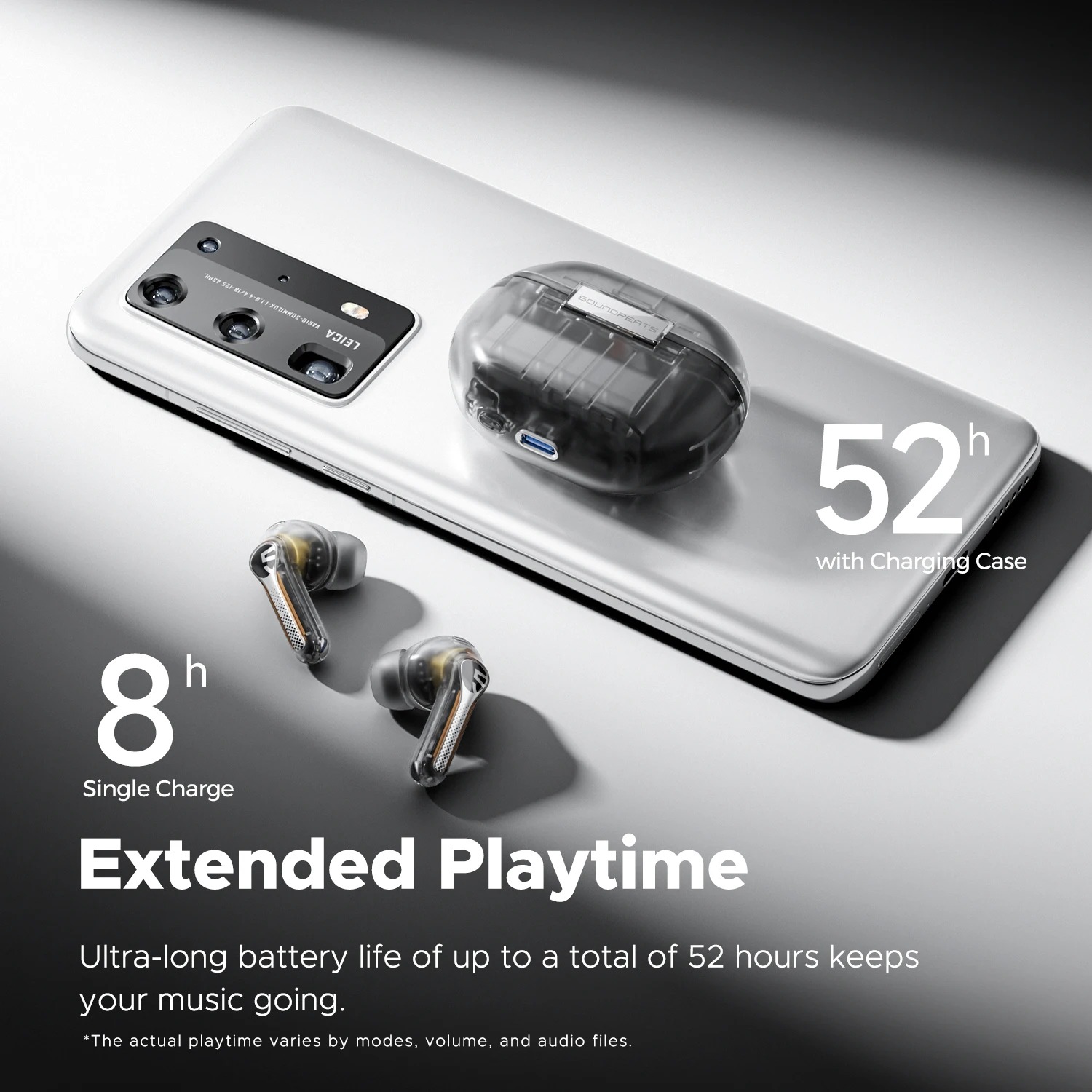 SoundPEATS Capsule3 Pro High Res Earbuds - White