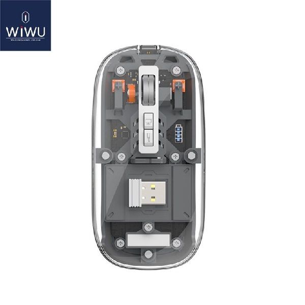 wiwu crystal transparent wireless mouse 2.4g 2
