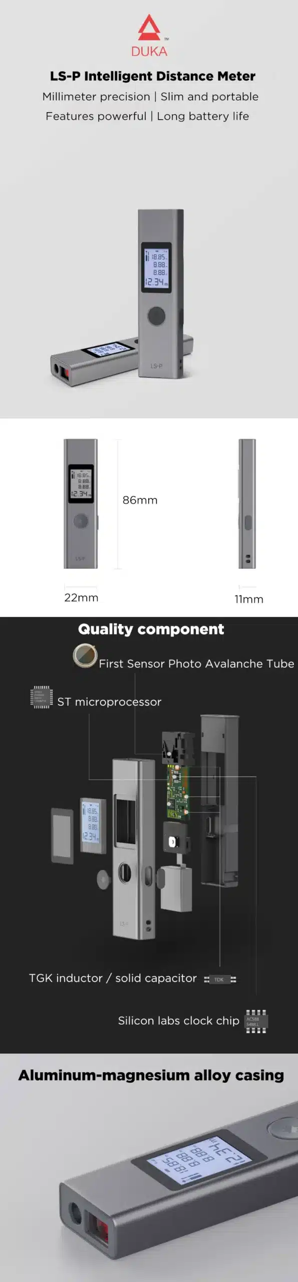 Xiaomi ATuMan DUKA LS P Intelligent Digital Laser Rangefinder 4 scaled