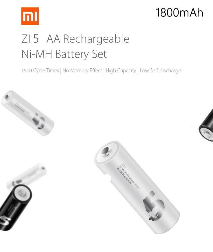 Xiaomi MI AA Ni MH Rechargeable Batteries 4 pcs 4