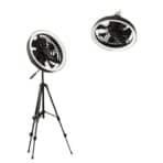 JISULIFE FA17 Outdoor LED Ceiling Fan with Small Stand - Image 5