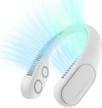 JISULIFE FA12R Neck Fan Rechargeable Bladeless Twin Turbine Fan