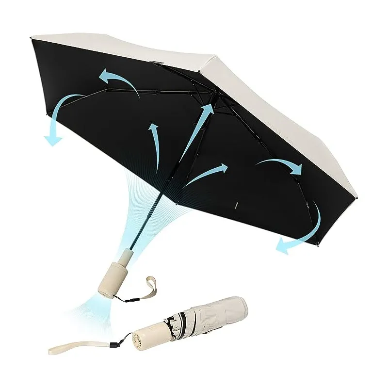 Jisulife fa52 umbrella with cooling fan 1