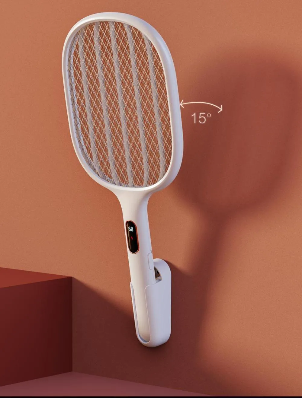 qualitell smart digital display electric mosquito swatter s1 4