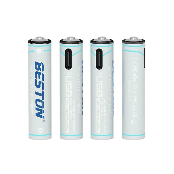 Beston AAA 400mAh 4PCS Lithium Rechargeable Battery