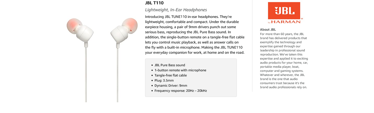 Screenshot 2024 05 23 at 10 02 51 Amazon.com JBL TUNE 110 In Ear Headphone with One Button Remote White Everything Else