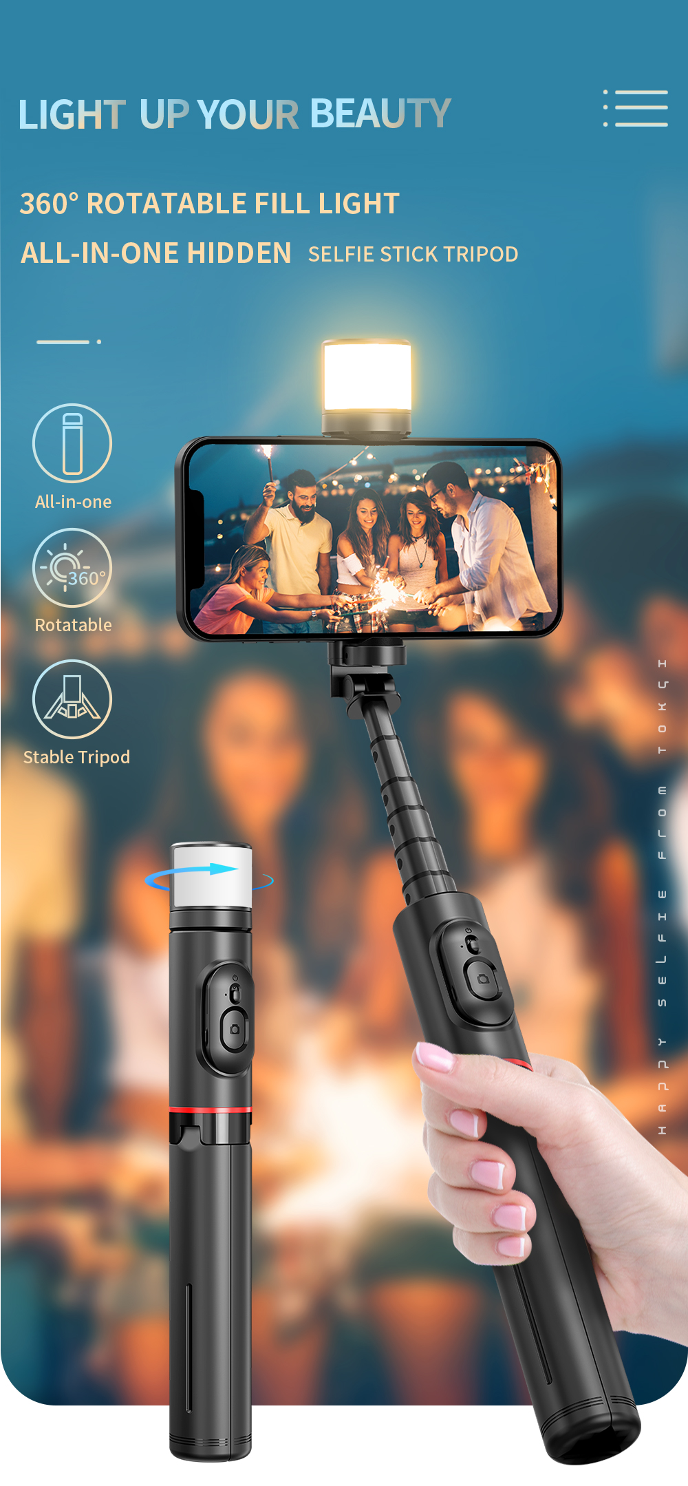 WiWU Wi SE003 Sharp Flim Selfie Stick1