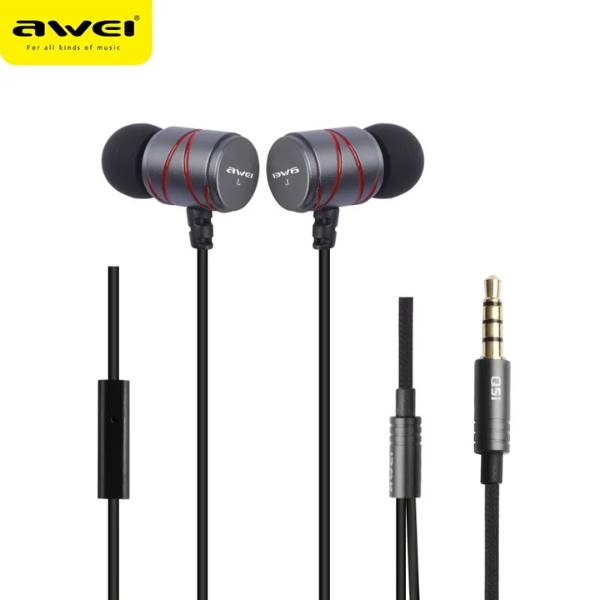 AWEI Q5I Supper Bass In Ear 3.5mm Earphone with Mic