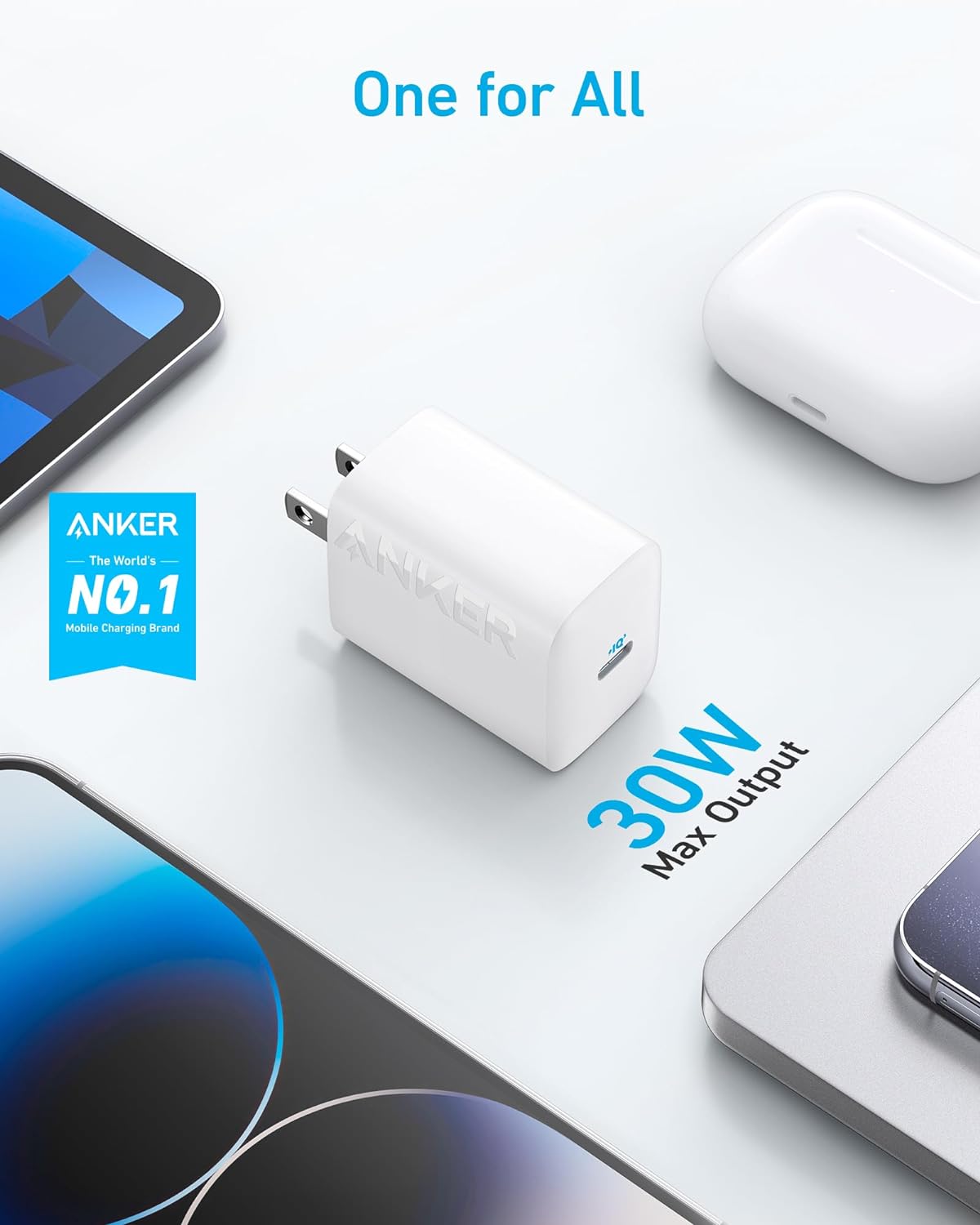 Buy Anker 312 Charger 30W with 5 ft USB C to USB C Cable from Anker BD at a low price in Bangladesh 4