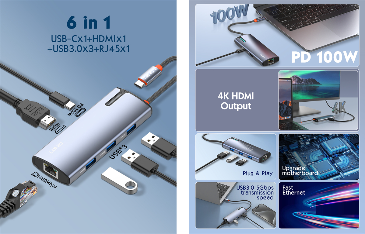 Screenshot 2024 09 12 at 15 44 45 6 In 1 Usb C Dock Station DS 16H factory manufacturers suppliers LDNIO