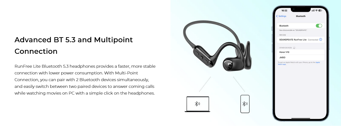 Screenshot 2024 09 13 at 14 16 09 RunFree Lite Bluetooth Air Conduction Sport Headphones – SOUNDPEATS