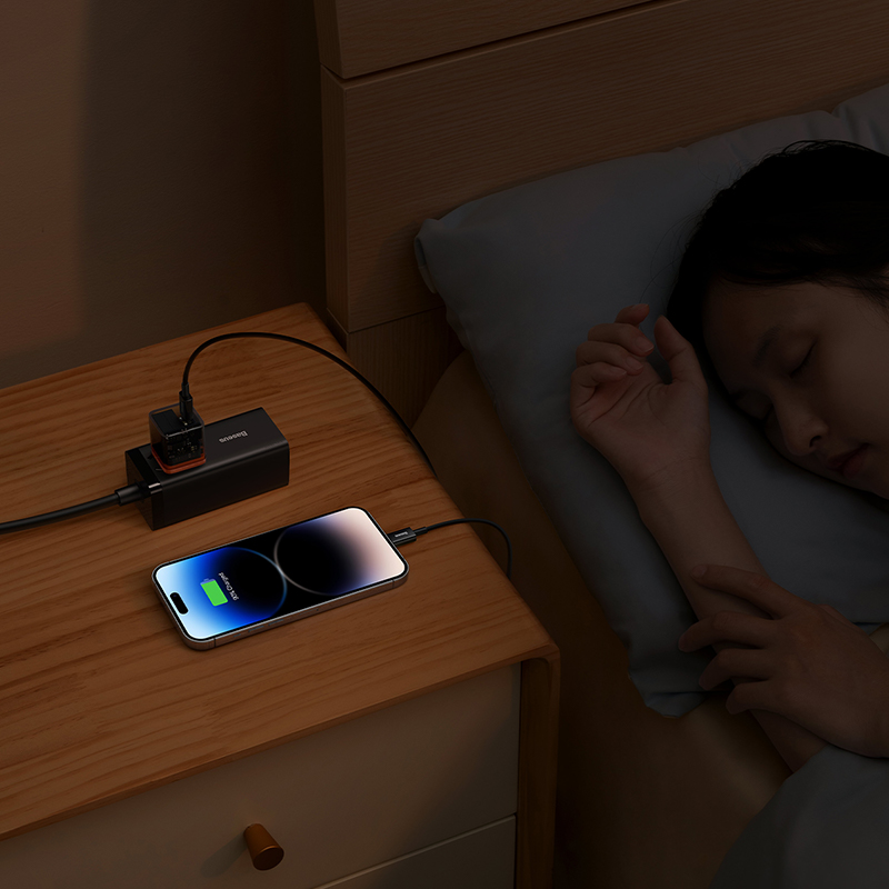 Baseus Charger 20W For Apple Iphone 14 13 12 11 Series GaN5 Fast Charger 1C CN Adapter Amber Orange CCGP170007 13