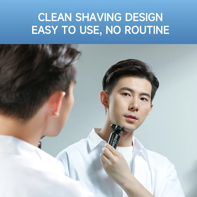 Huanxing Electric Shaver S7 Wireless 3D Floating Cutter Head Electric Razor USB Rechargeable IPX7 Waterproof Men.jpg 640x640Q90.jpg 1 1