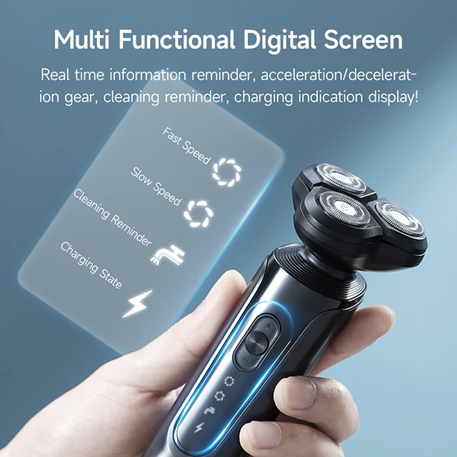 Huanxing Electric Shaver S7 Wireless 3D Floating Cutter Head Electric Razor USB Rechargeable IPX7 Waterproof Men.jpg 640x640Q90.jpg 4