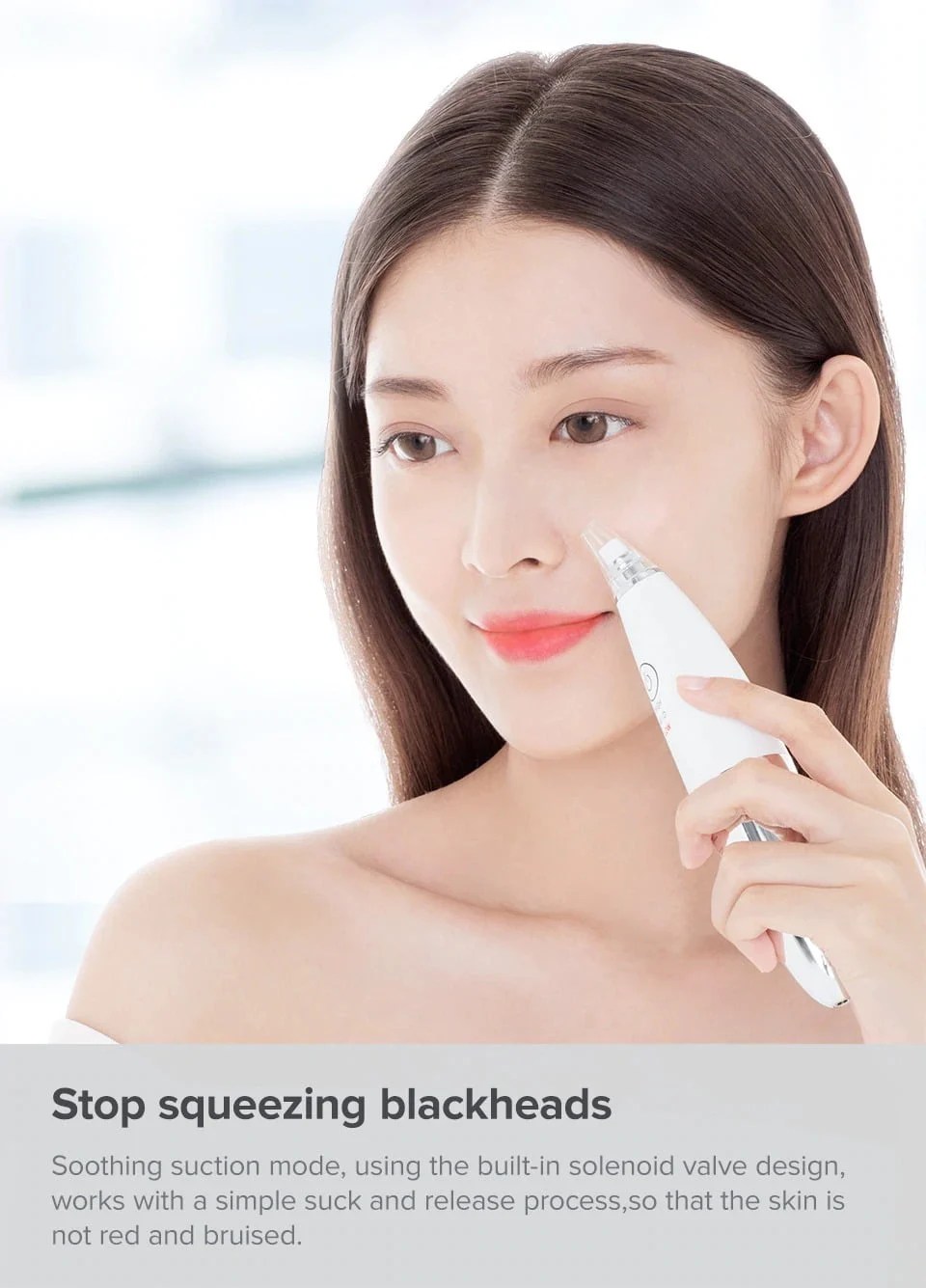 Xiaomi Inface Electric Blackhead Removal MS7000 White Silver banner11