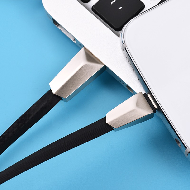 x4 zinc alloy rhombus micro usb charging cable notebook 1