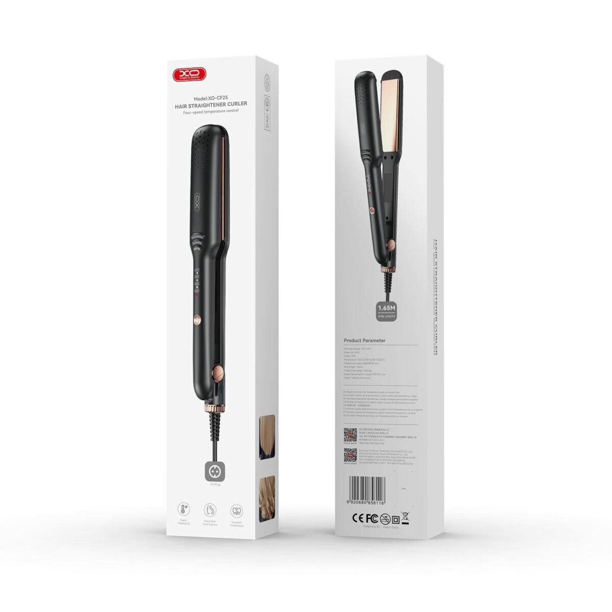 XO CF25 Hair Straightener Curler 3