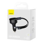 Baseus Enjoyment Retractable 2-in-1 Car Charger C+C 33W - Image 3