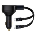 Baseus Enjoyment Retractable 2-in-1 Car Charger C+C 33W