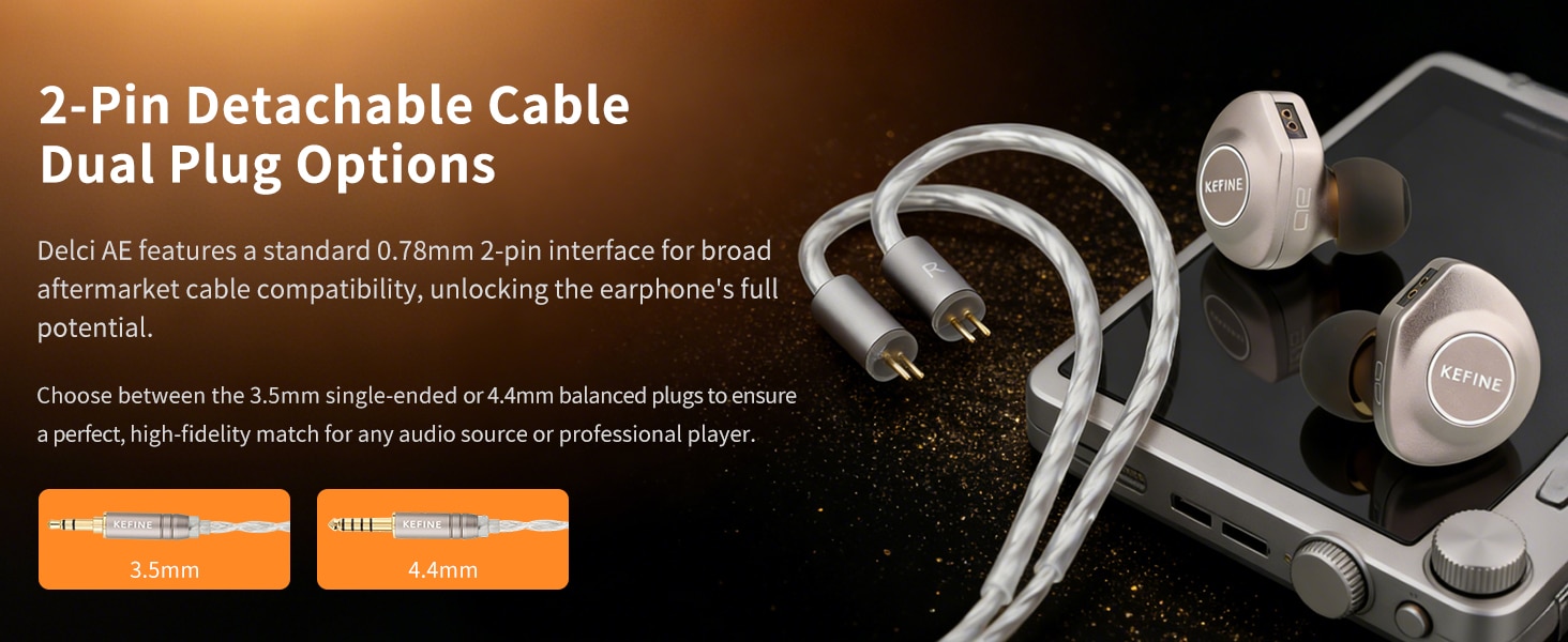 Kefine Delci AE 10mm Dynamic Driver IEM Earphone 3