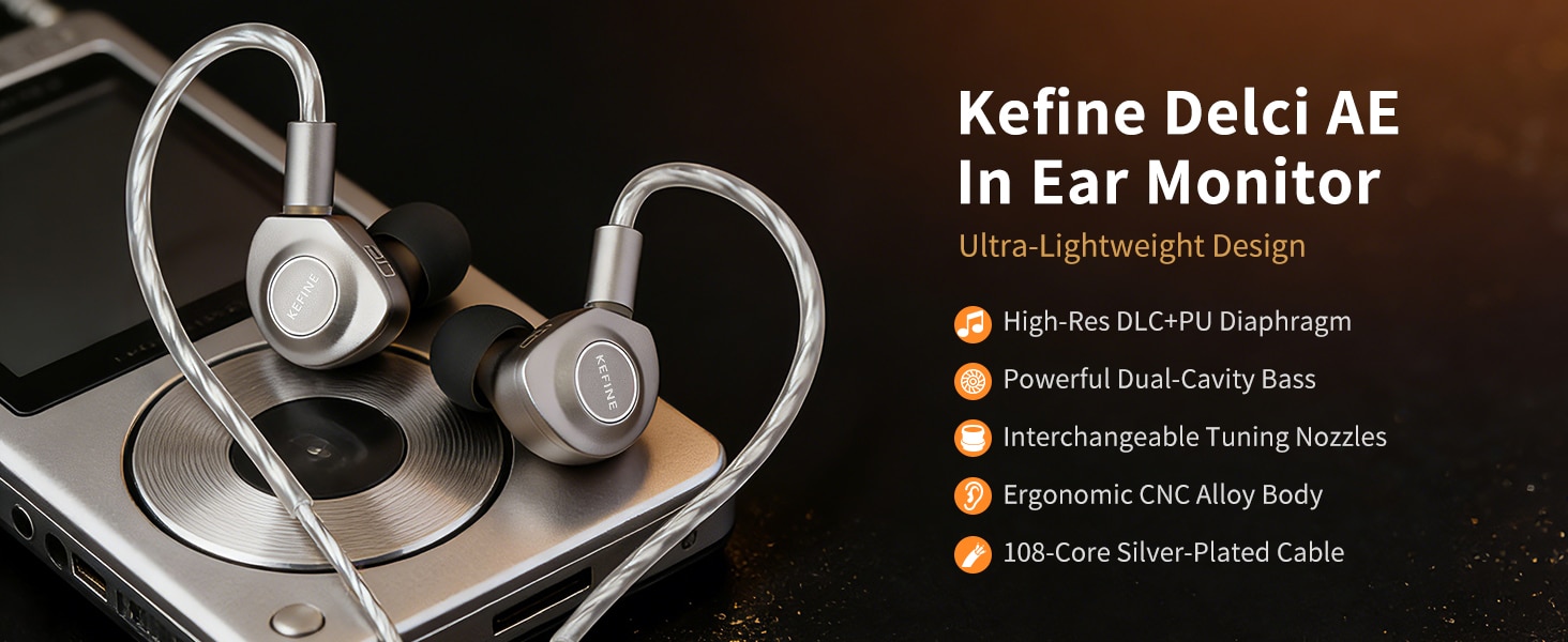 Kefine Delci AE 10mm Dynamic Driver IEM Earphone 6
