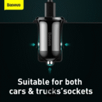 Baseus Grain Pro Car Charger Dual USB 4.8A - Image 7