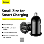 Baseus Grain Pro Car Charger Dual USB 4.8A - Image 8