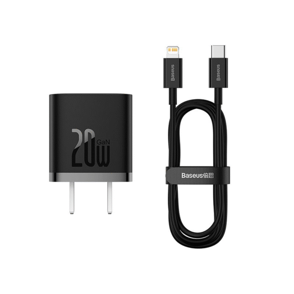 Baseus GaN5 Fast Charger 1C 20W CN Set C to Ip (Mini)