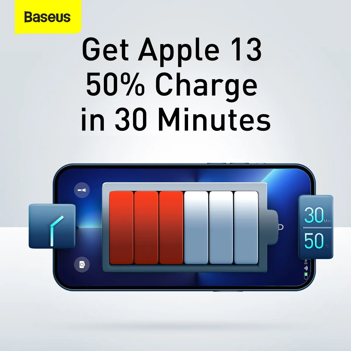 Baseus Compact Quick Fast Charger 2UC 30W CN Black 11