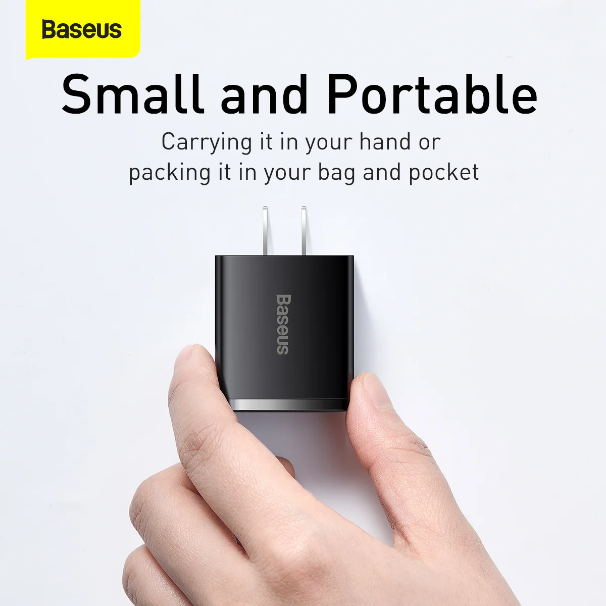 Baseus Compact Quick Fast Charger 2UC 30W CN Black 12