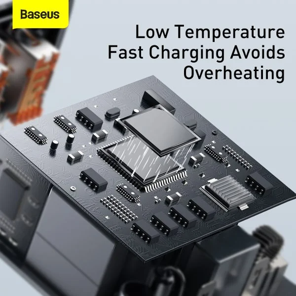 Baseus Compact Quick Fast Charger 2UC 30W CN Black 13