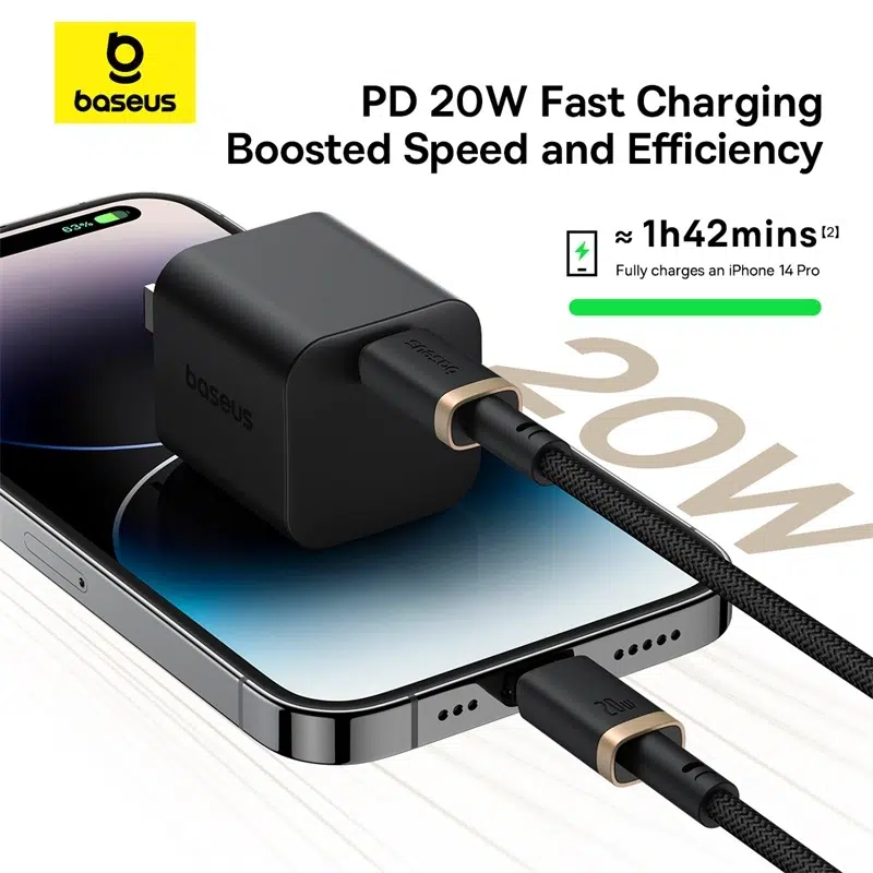 Baseus Dura Series Fast Charging Cable Type C to iP 20W 1m GoldBlack Baseuscolombo 14