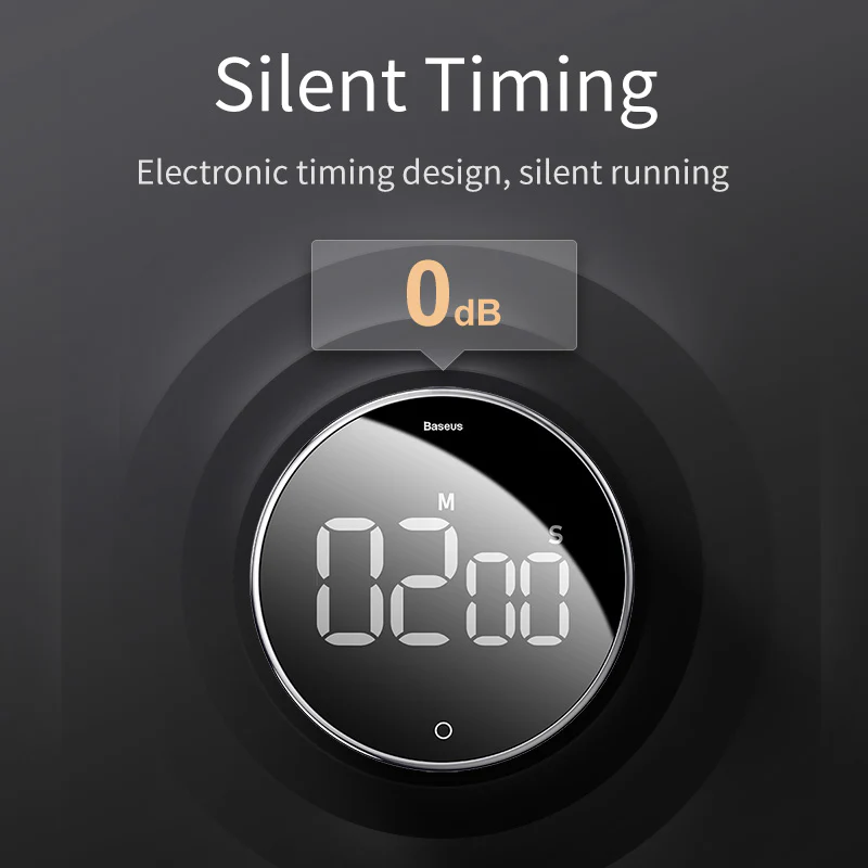 Baseus LED Digital Timer Stopwatch Alarm Clock Heyo 6