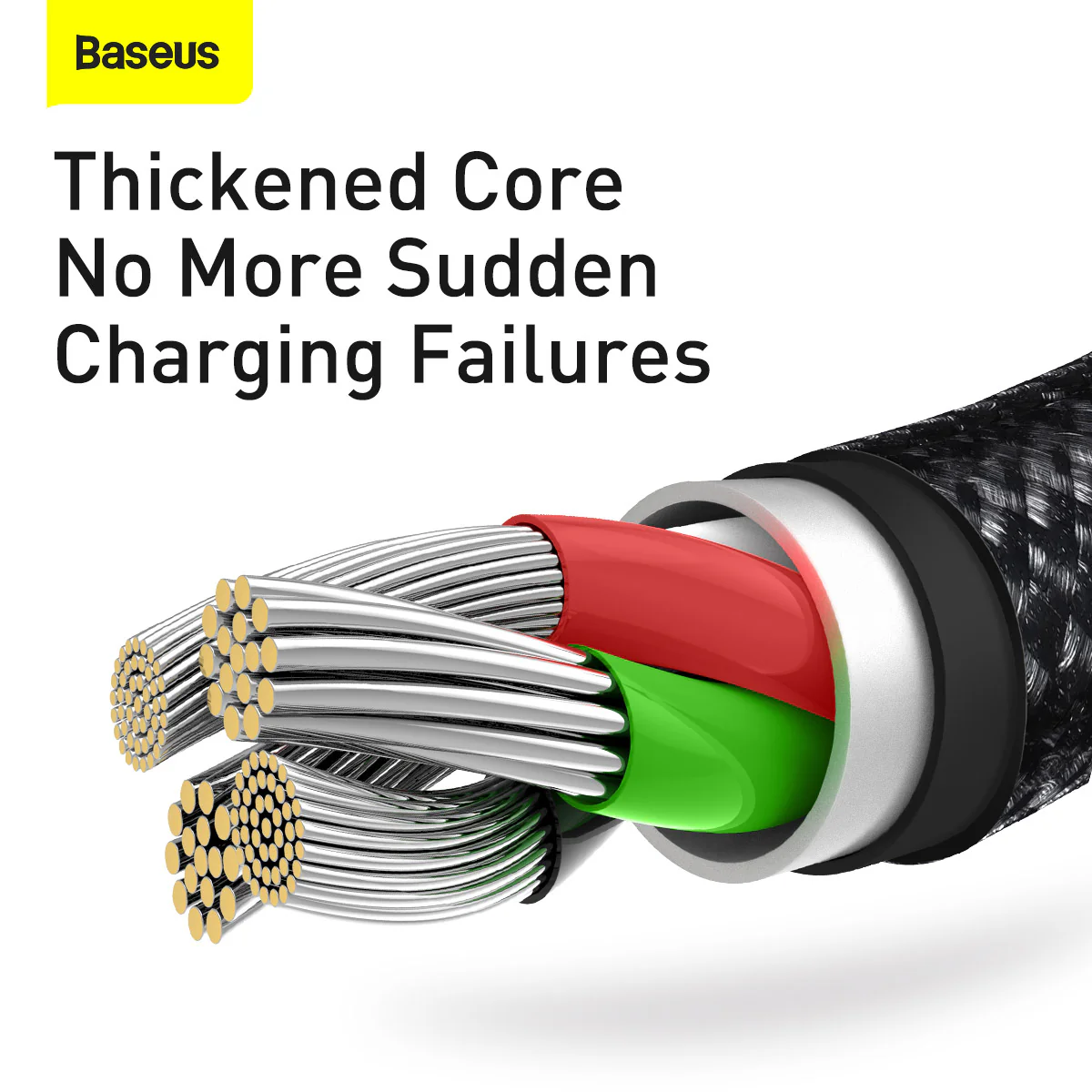 Baseus Tungsten Gold One For Three Fast Data Cable 4