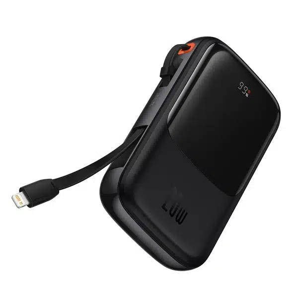 Baseus Qpow 10000mAh 15W Digital Display Powerbank with iP Cable (PPQD050103)