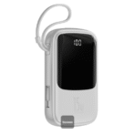 Baseus Qpow 10000mAh 15W Digital Display Powerbank with iP Cable (PPQD050103) - Image 3