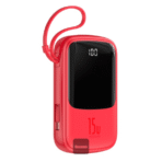 Baseus Qpow 10000mAh 15W Digital Display Powerbank with iP Cable (PPQD050103) - Image 5