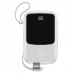 Baseus Qpow 10000mAh 15W Digital Display Powerbank with iP Cable (PPQD050103) - Image 2