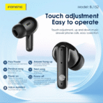 Foneng BL152 ANC+ENC Noise Canceling TWS Earbuds - Image 4